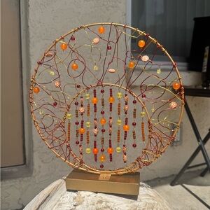 Handcrafted Wire Art Sun catcher with Beads